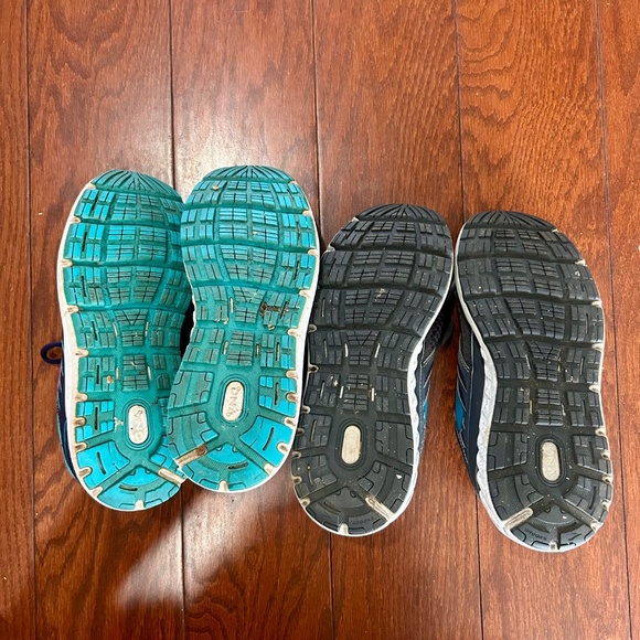 Lot of 2 Sneakers Brooks Addiction 13 Navy Blue Grey Running Shoes - Picture 4 of 6